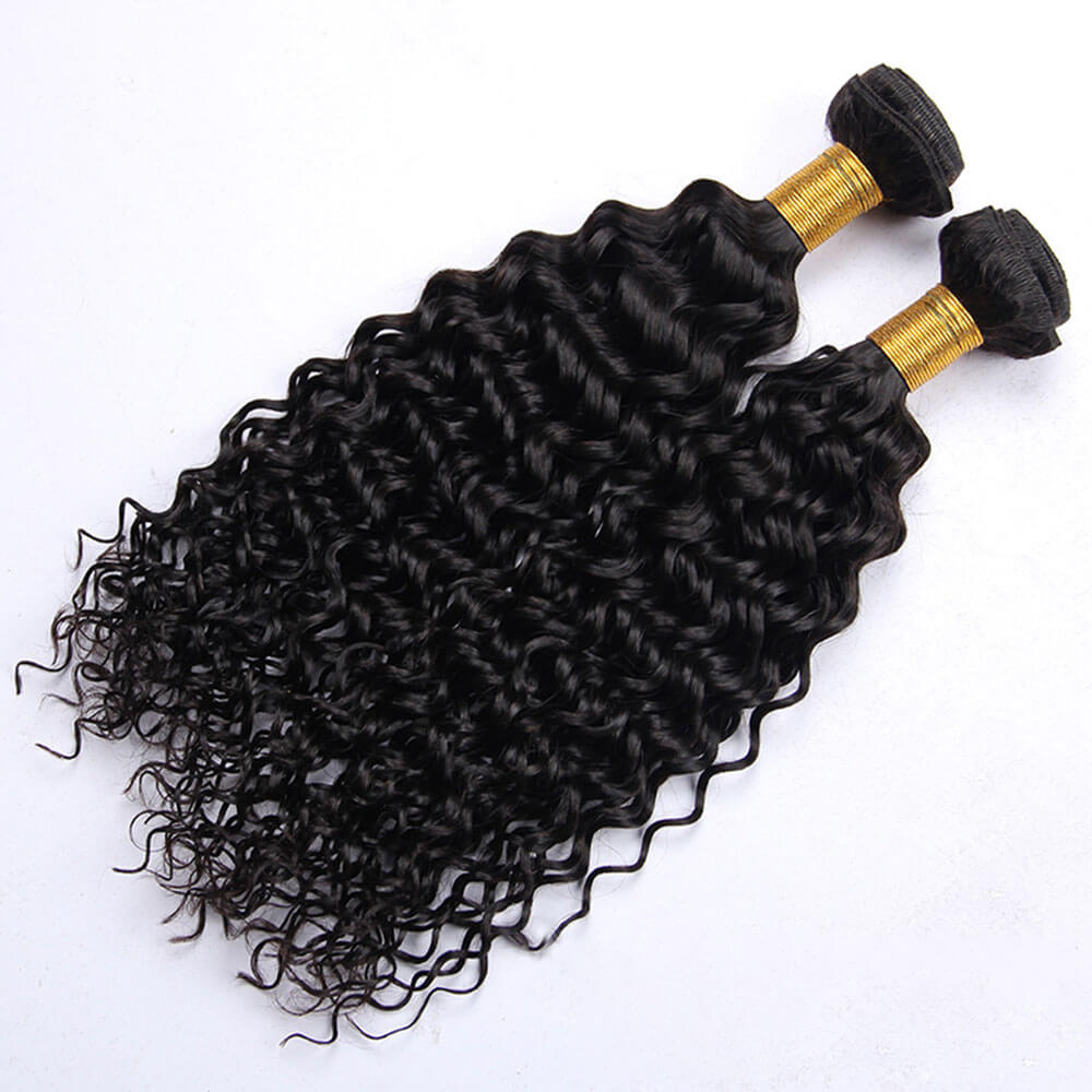 8-30 Inch Water Wave Natural Color Remy Human Hair Extension