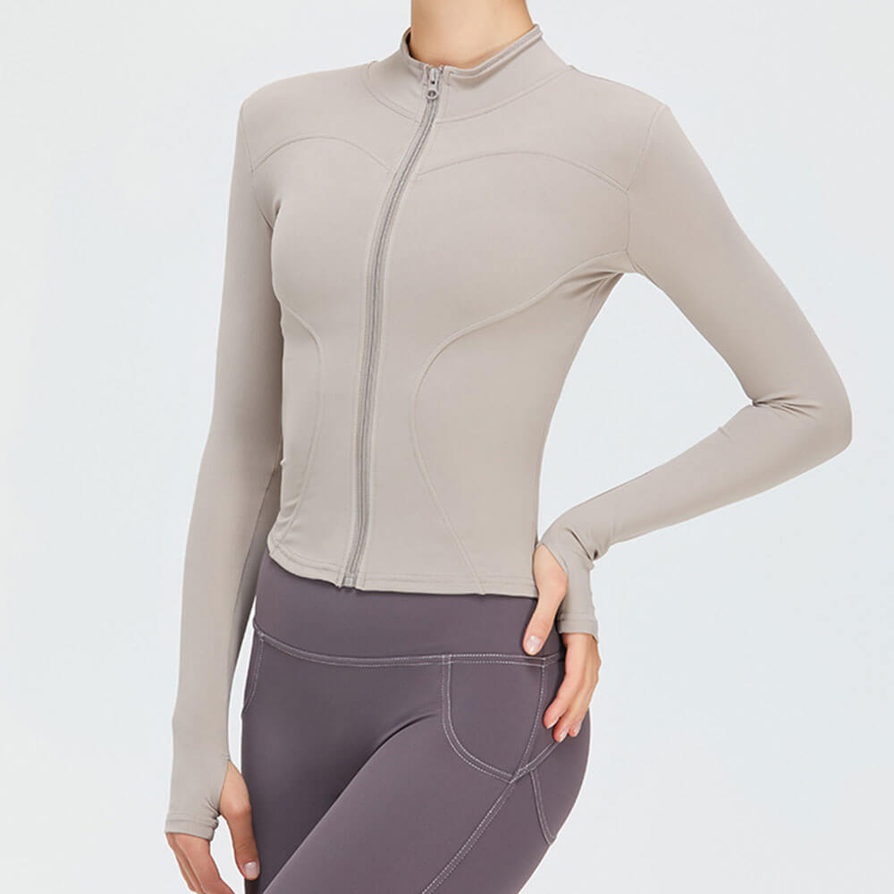 Quick Dry Long Sleeve Yoga Jacket