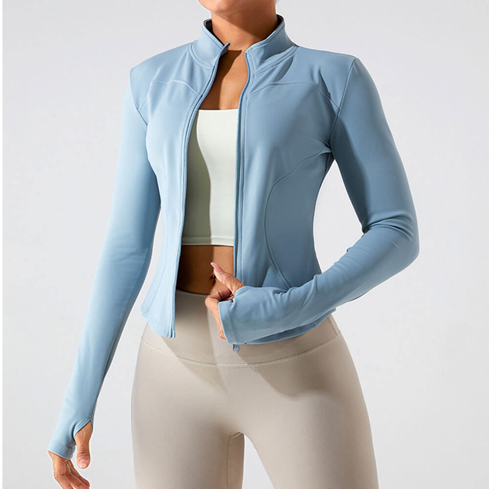 Inner Fleece Long Sleeve Yoga Jacket