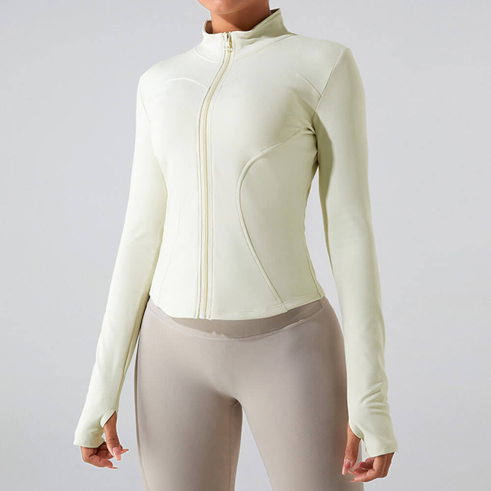 Inner Fleece Long Sleeve Yoga Jacket