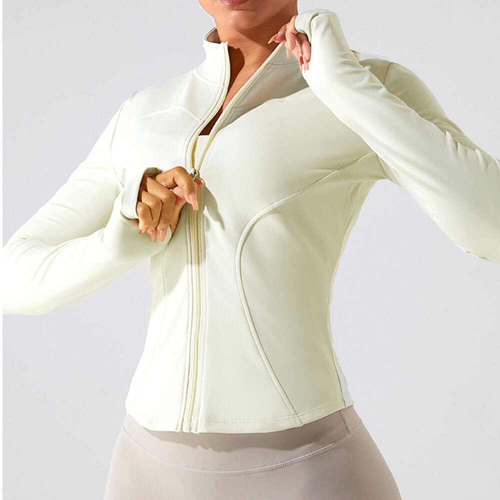 Inner Fleece Long Sleeve Yoga Jacket