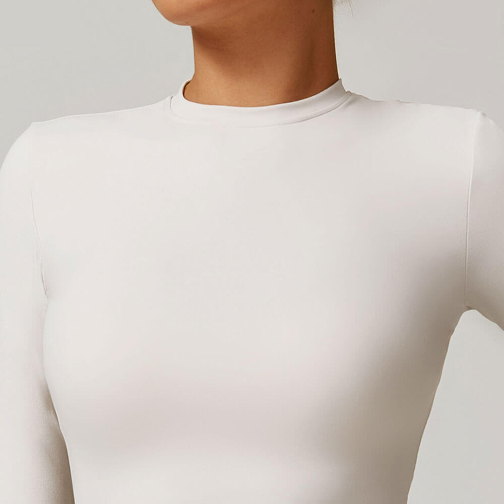 Round Neck Long Sleeve Fitting Top